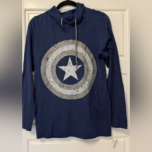 Captain America Graphic Long Sleeve Shirt
